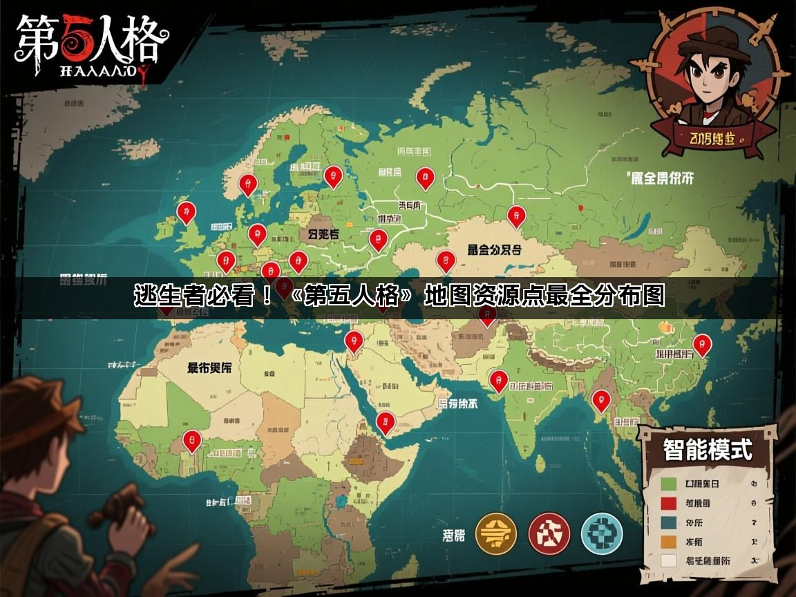 逃生者必看！《第五人格》地图资源点最全分布图(图1)